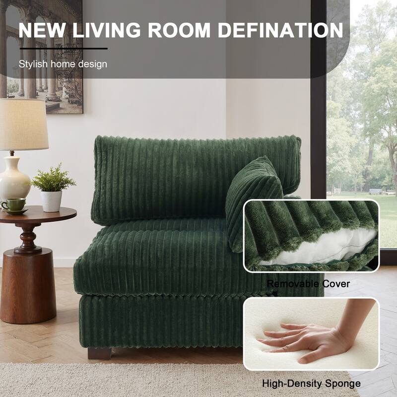 Plush Faux Fur Accent Sofa Chair