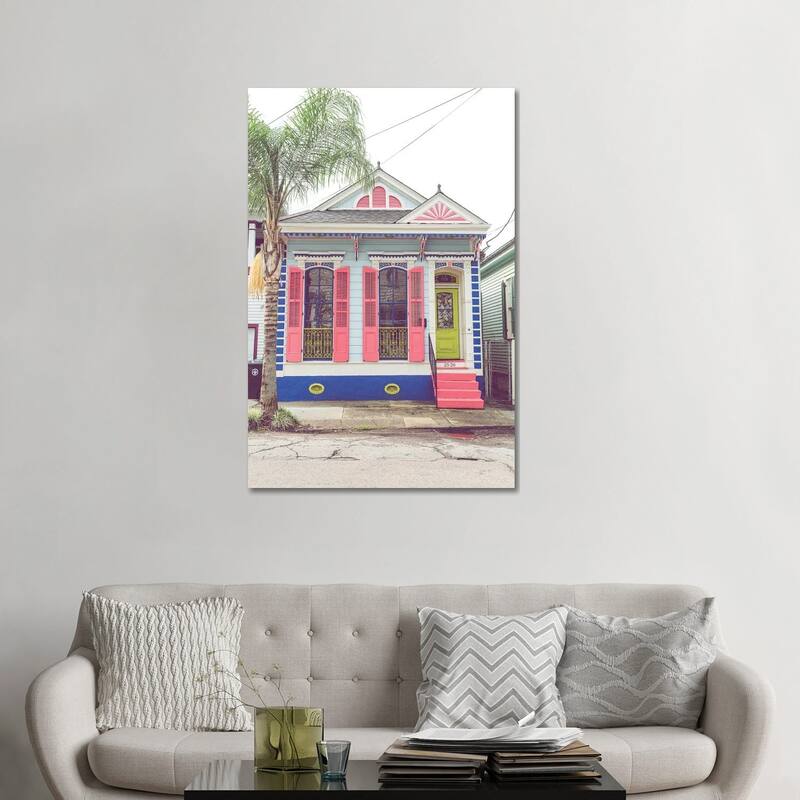 iCanvas "Colorful New Orleans I" by Ann Hudec Canvas Print - 48x32x1.5