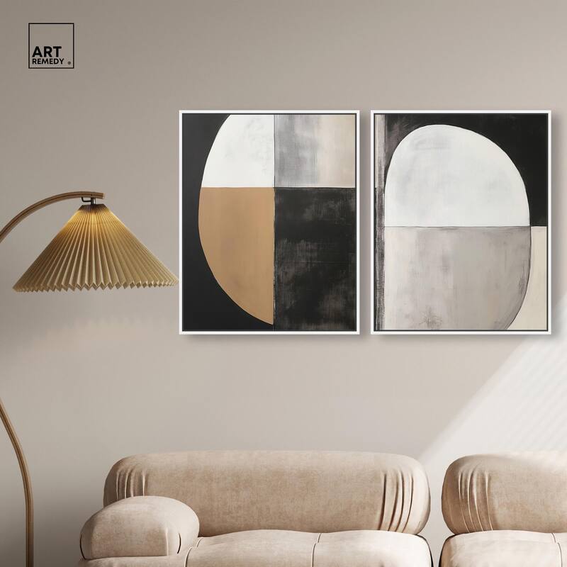 Tonal Rhythm Canvas Set of 2 by Art Remedy