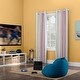 preview thumbnail 15 of 15, Sun Zero Pippa Stripes 100% Blackout Grommet Curtain Panel, Single Panel