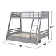 preview thumbnail 13 of 18, Twin over Full Bunk Bed with Ladder and 2 Underbed Drawers