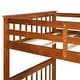 preview thumbnail 12 of 48, Twin-Over-Twin Bunk Bed with 2 Storage Drawers, Solid Wood Bunk Bed with Guardrail and Built-in Ladder, for Kids Teens Adult