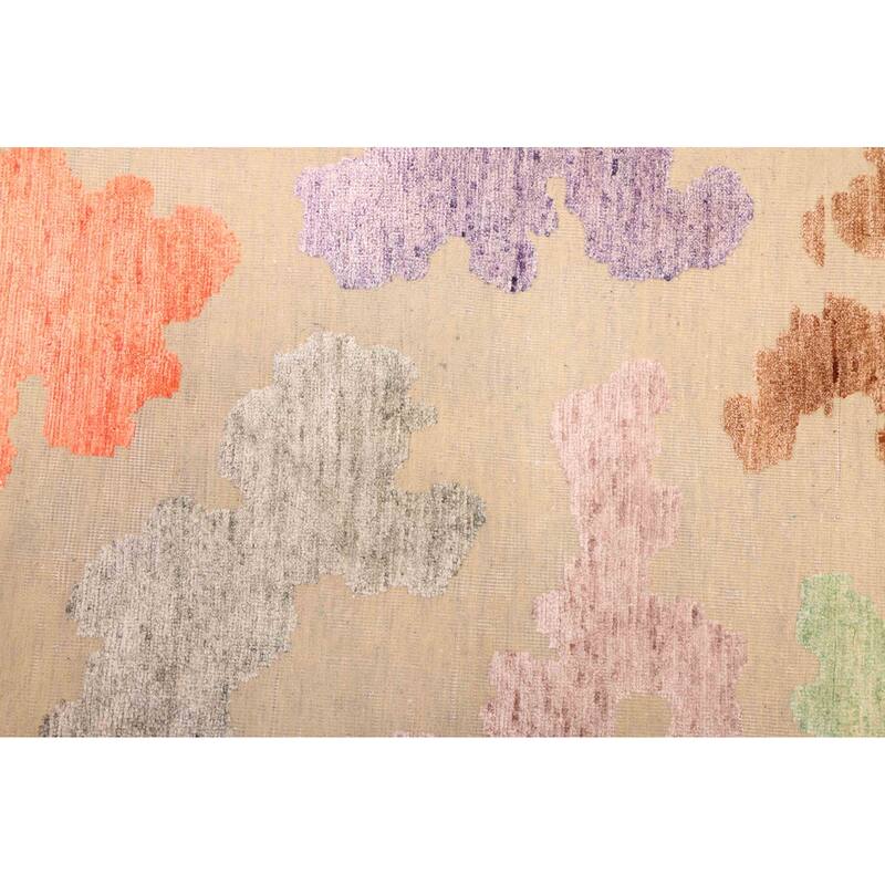 ECARPETGALLERY Hand-knotted Legacy Khaki Silk, Wool Rug - 9'11 x 14'2