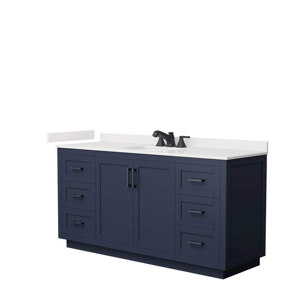 Miranda 66-inch Single Vanity, Quartz Top
