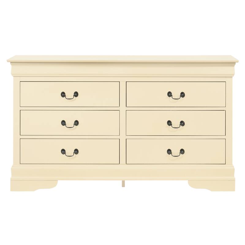 Traditional Style Dresser with 6 Drawers