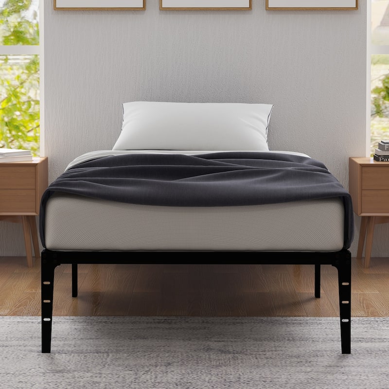Bed Frame, Metal Slat Support