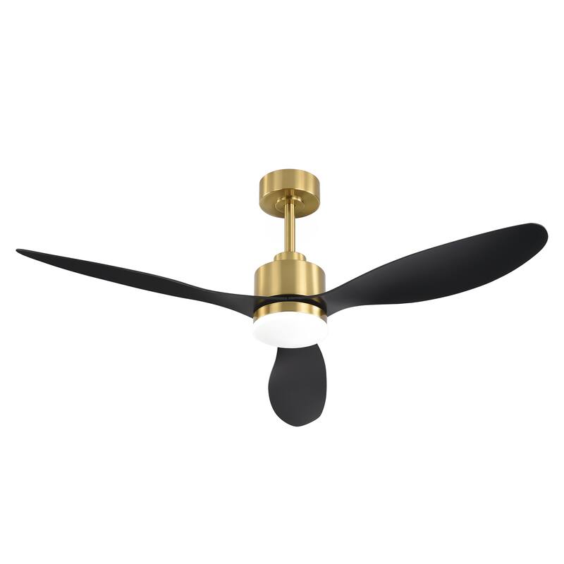 52 Inch LED Ceiling Fan with Lights Remote(3-Blade)
