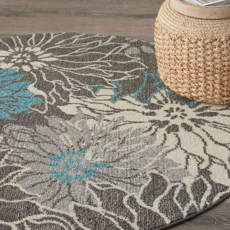 Nourison Passion Abstract Modern Floral Area Rug