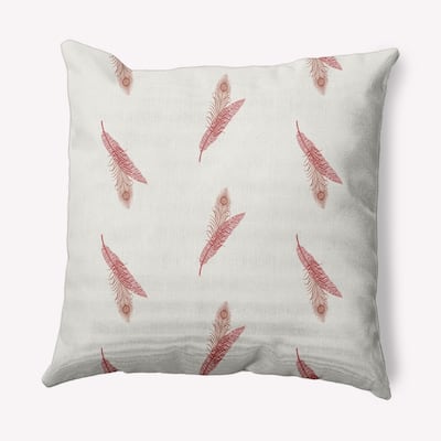 Feather Stripe Decorative Throw Pillow