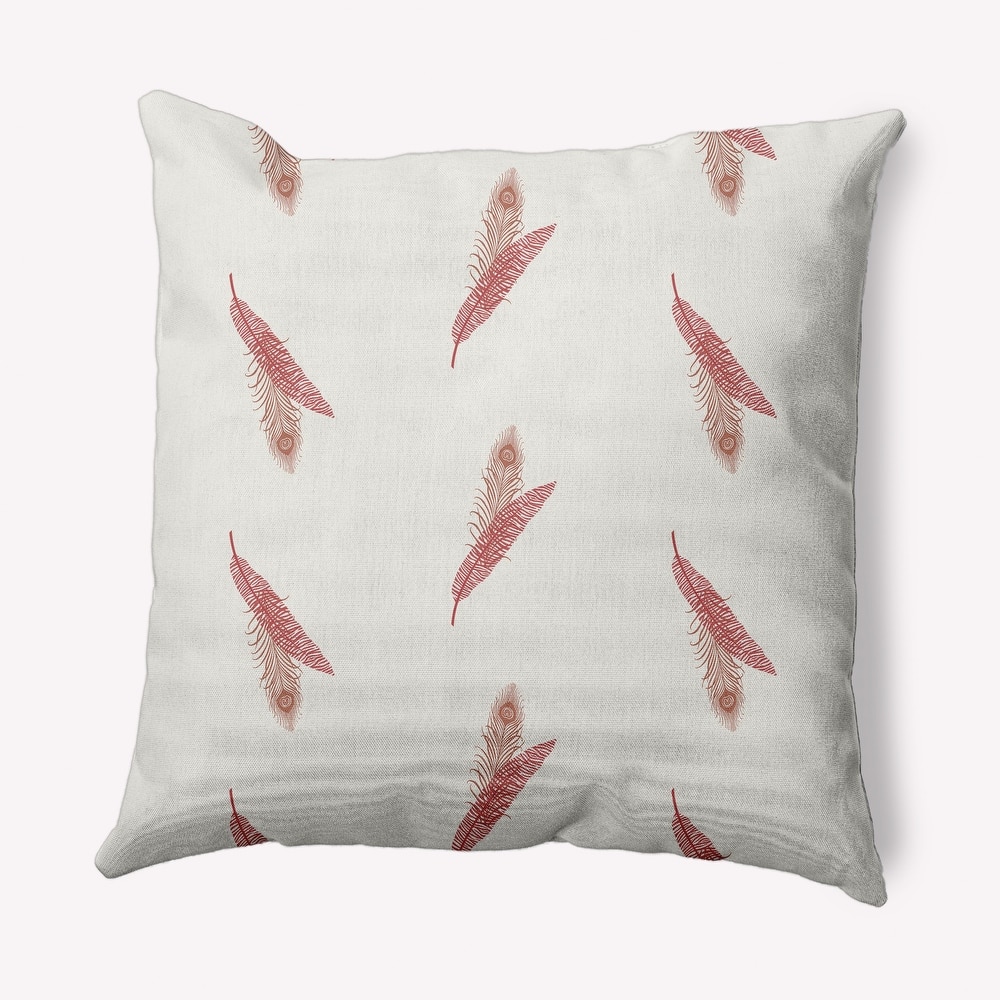 Feather Stripe Decorative Throw Pillow