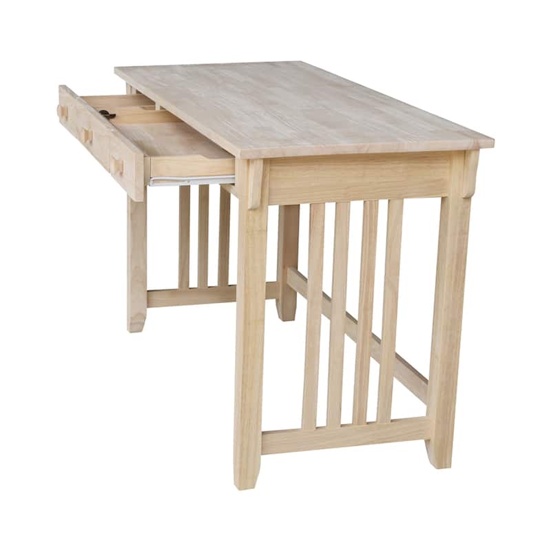 Mission Solid Wood Unfinished Computer Desk