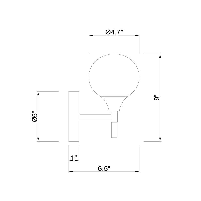 Solaya Single Light Wall Sconces Brass Finished