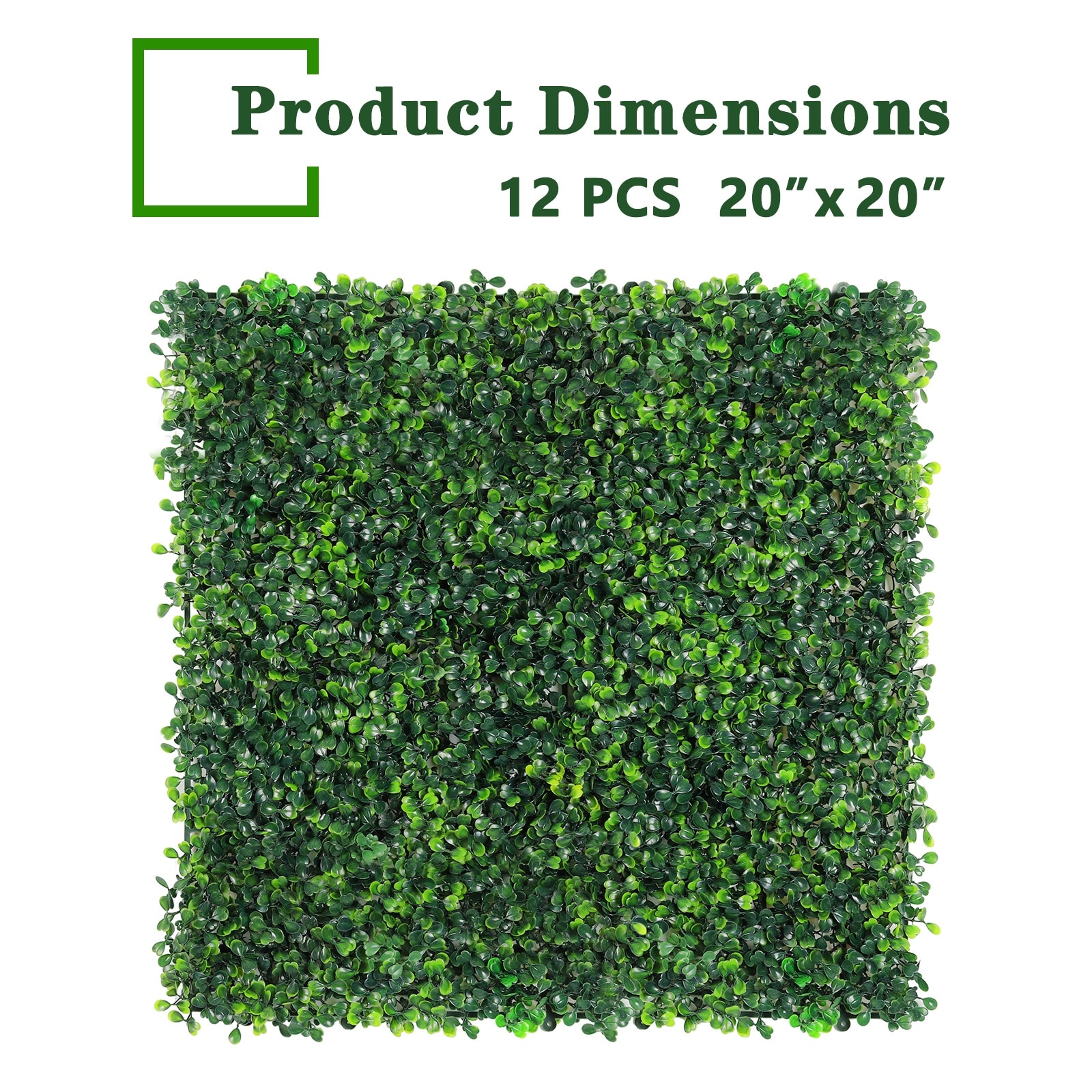 Artificial Privacy Fence Screen Decorative Fence for Outdoor, Garden,12 PCS