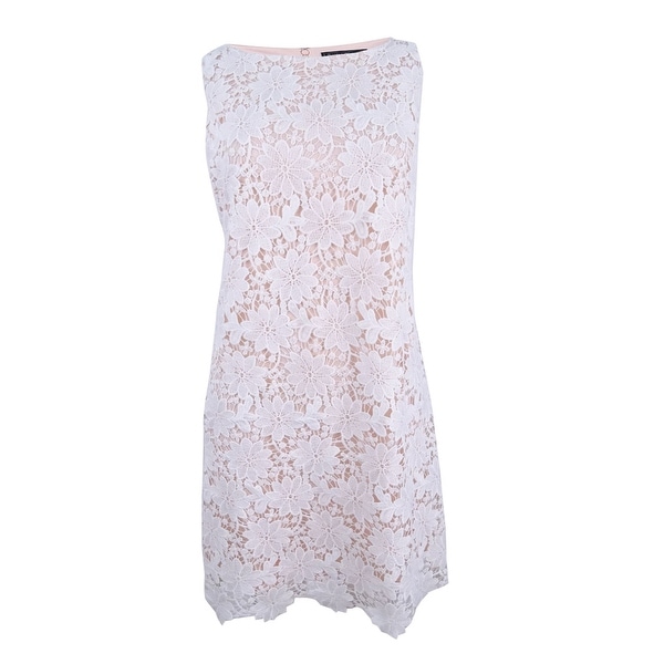 Jessica Howard Women's Lace Overlay Dress - White