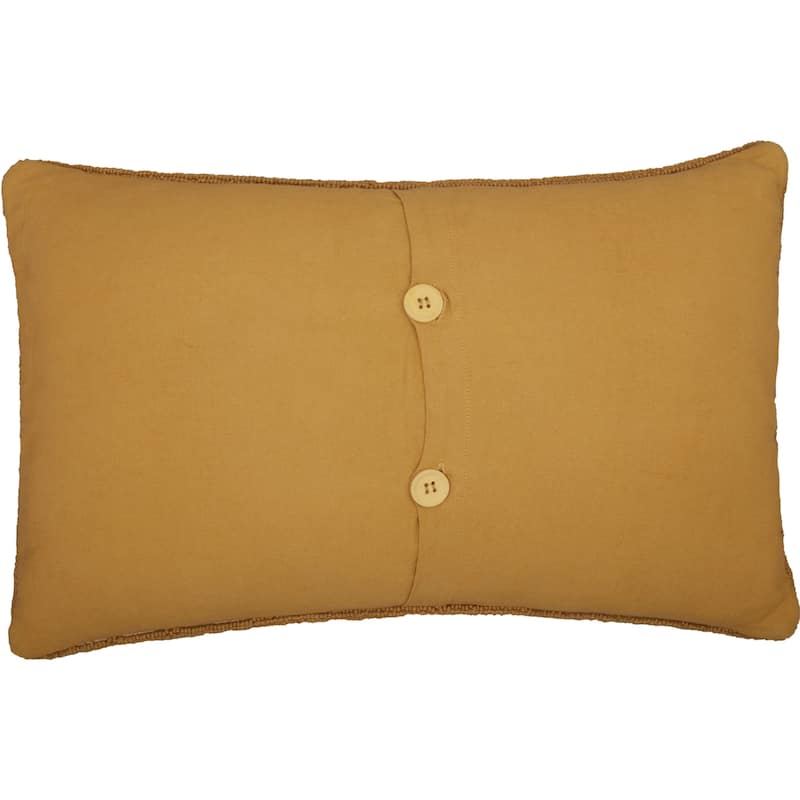 Heritage Farms Sheep and Star Hooked Pillow 14x22