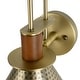 preview thumbnail 12 of 15, Modern 1-Light Bedroom Cone Metal Wall Sconce