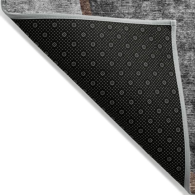 Machine Washable Indoor/ Outdoor Chantille Abstract Rug