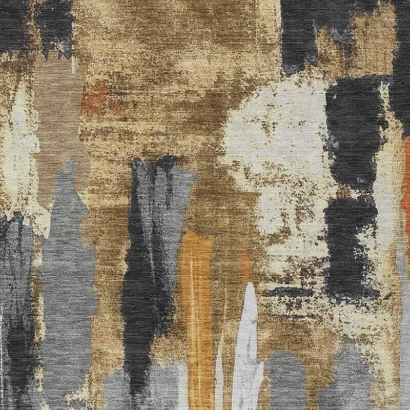 HomeRoots Abstract Transitional Rectangle Outdoor Rug