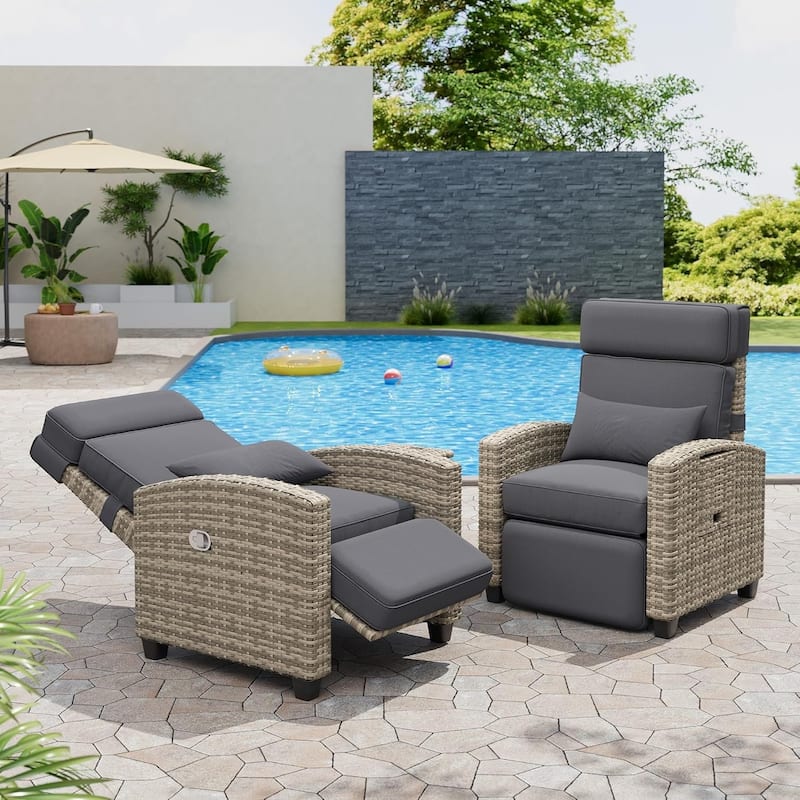 Rattan Recliner Chair Outdoor