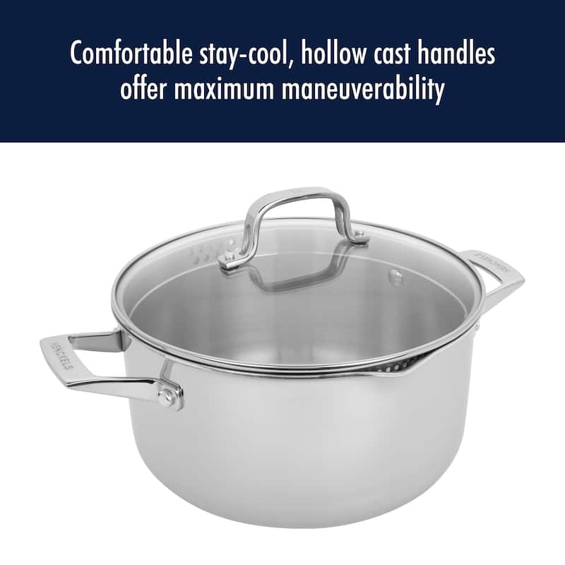 Henckels Clad H3 6-qt Stainless Steel Dutch Oven with Lid