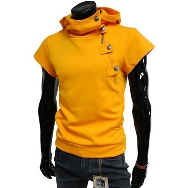 orange sleeveless hoodie