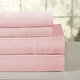 preview thumbnail 1 of 4, Pointehaven Combed Cotton Percale Crisp Breathable Solid or Printed Sheet Set Full - Rose