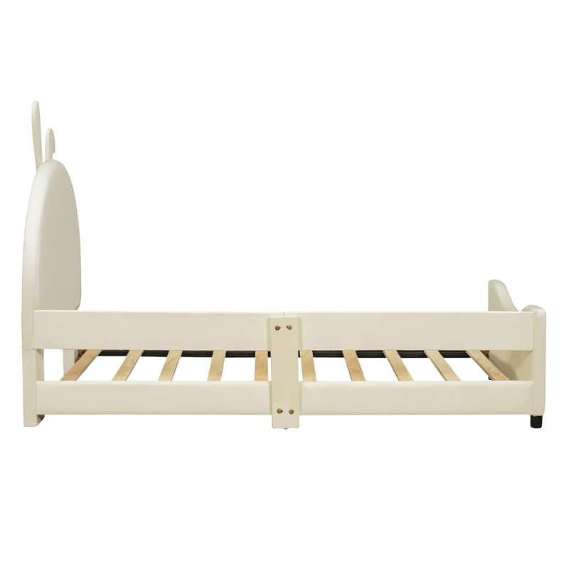 Twin Size Upholstered Daybed with Headboard