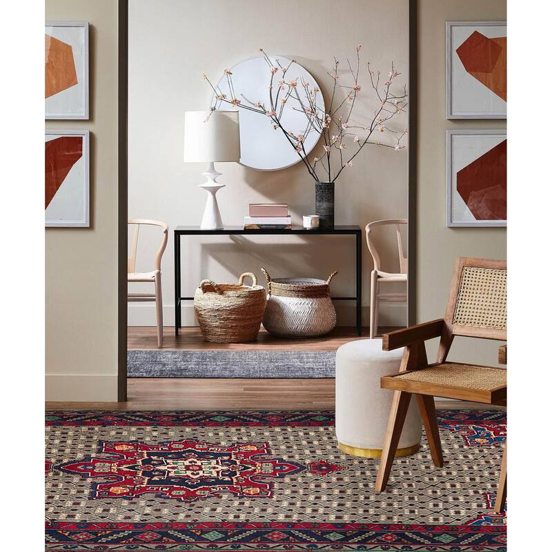 ECARPETGALLERY Hand-knotted Konya Anatolian Taupe Wool Rug - 4'11 x 9'11