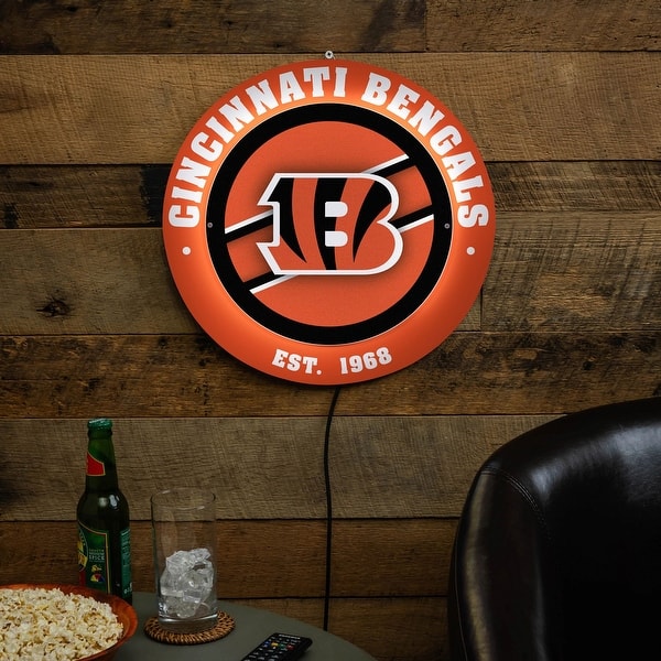 Cincinnati Bengals LED Metal Lit Wall Sign Decor - Bed Bath & Beyond ...