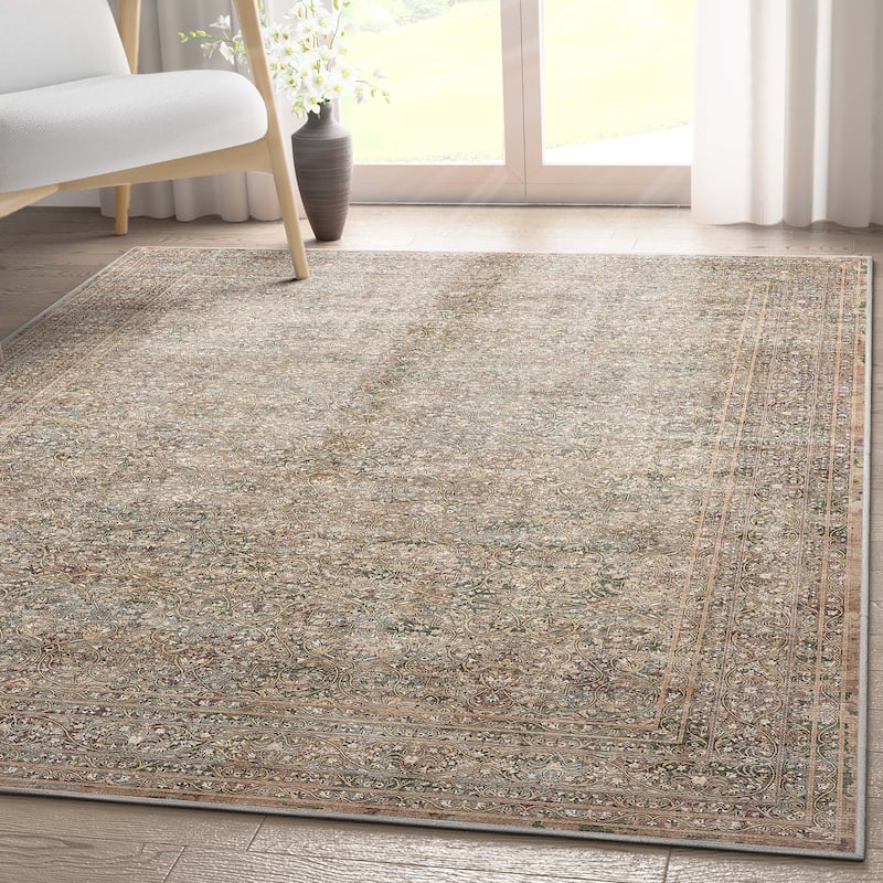 Well Woven Asha Vintage Juliette Persian Flat Pile Area Rug