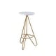 preview thumbnail 9 of 49, Trinity Modern Round Metal Backless Bar Stool with Hairpin Legs and Integrated Footrest for Kitchen Island & Home Bar White