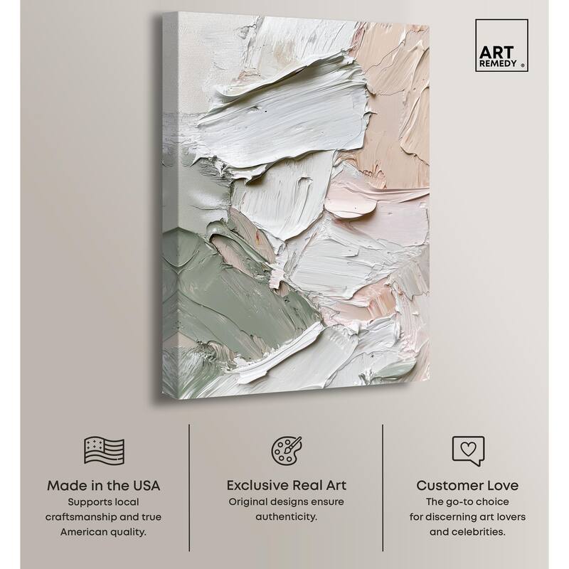 Creamy Contours I Canvas by Art Remedy, Gallery Wrapped