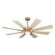 preview thumbnail 48 of 46, Parrot Uncle 60" Farmhouse Integrated LED Windmill Ceiling Fan with Light and Remote