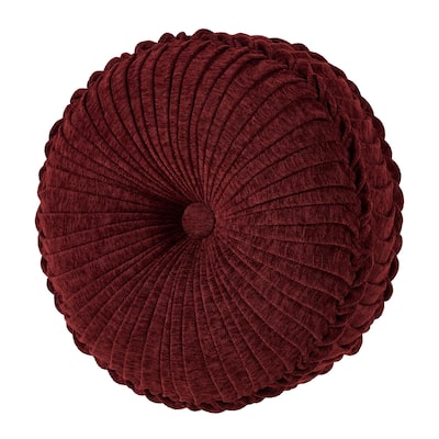 J. Queen New York Laurenza Tufted Round Decorative Throw Pillow