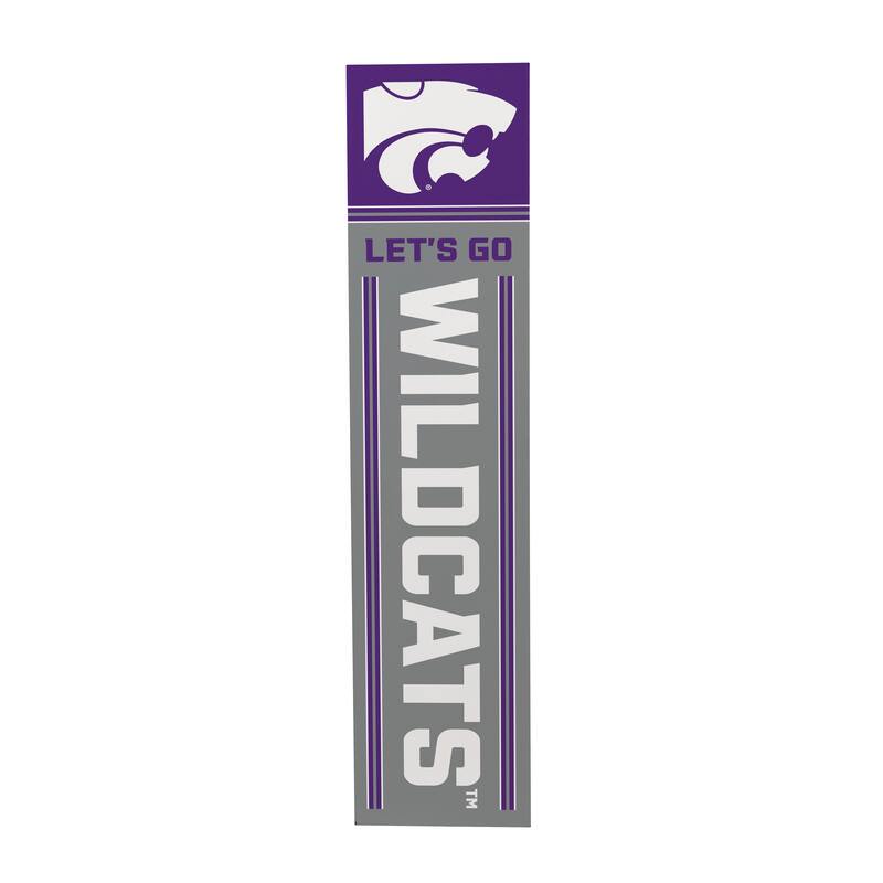 47" Double Sided Seasonal Porch Leaner, Kansas State University - 47" x 11.25"