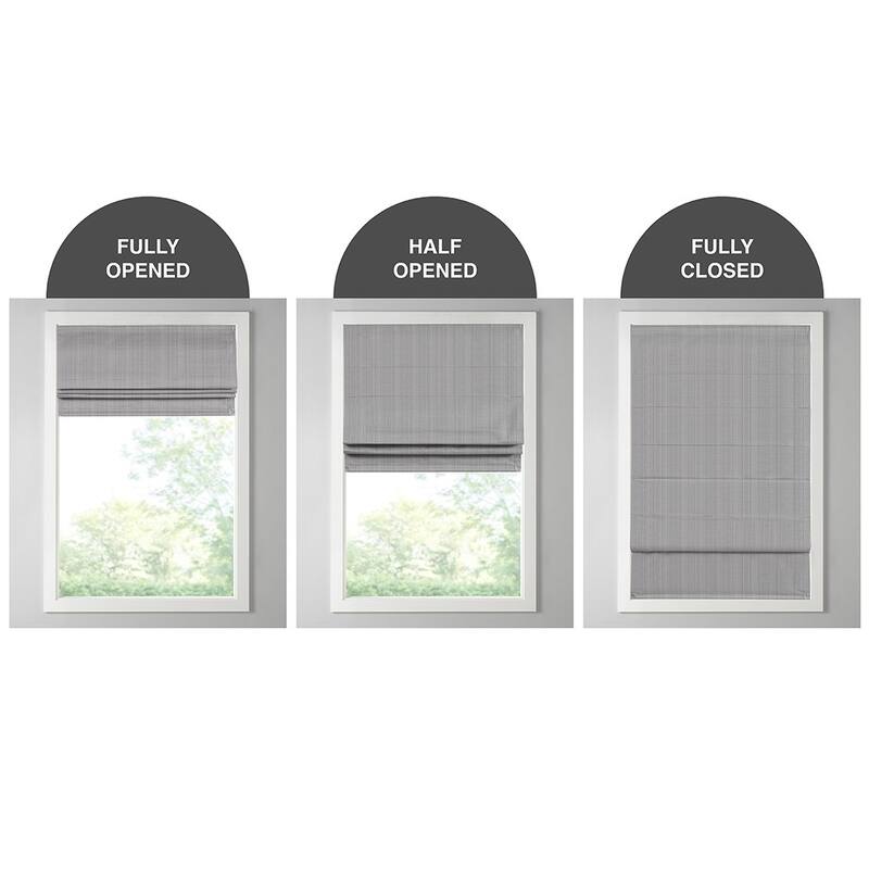 Basketweave Darkening Cordless Roman Window Shade