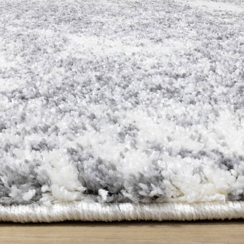 Fairmont Collection - White/Grey Wispy Cloud Rug