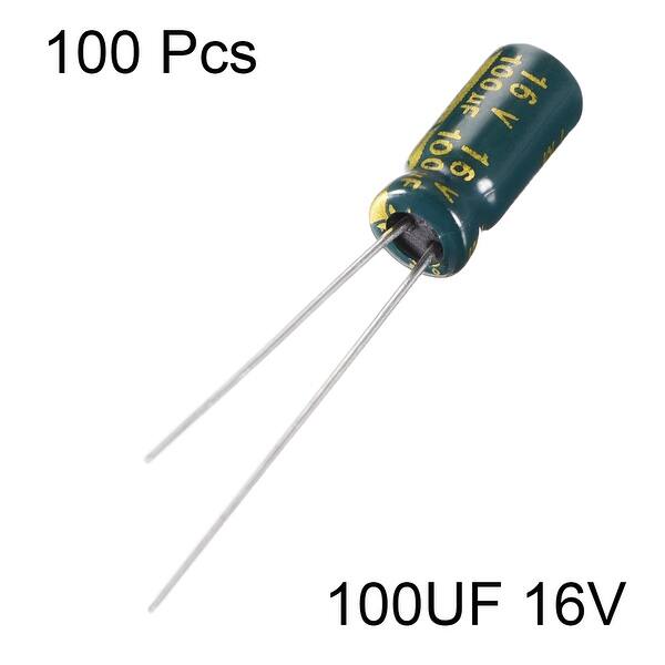 50PCS 16V 100uF High Frequency LOW ESR Radial Electrolytic Capacitors 5x11mm