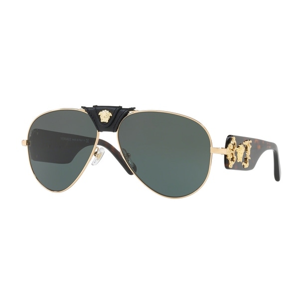 versace gold aviator sunglasses