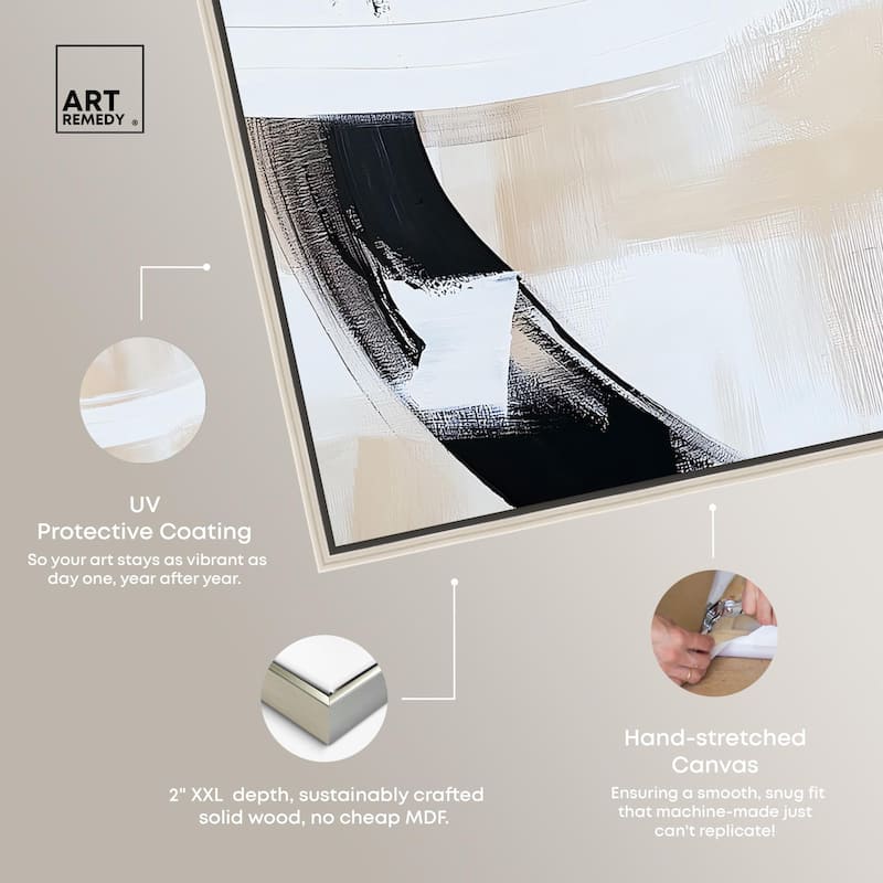 Neutral Interplay II Canvas Set of 2 by Art Remedy