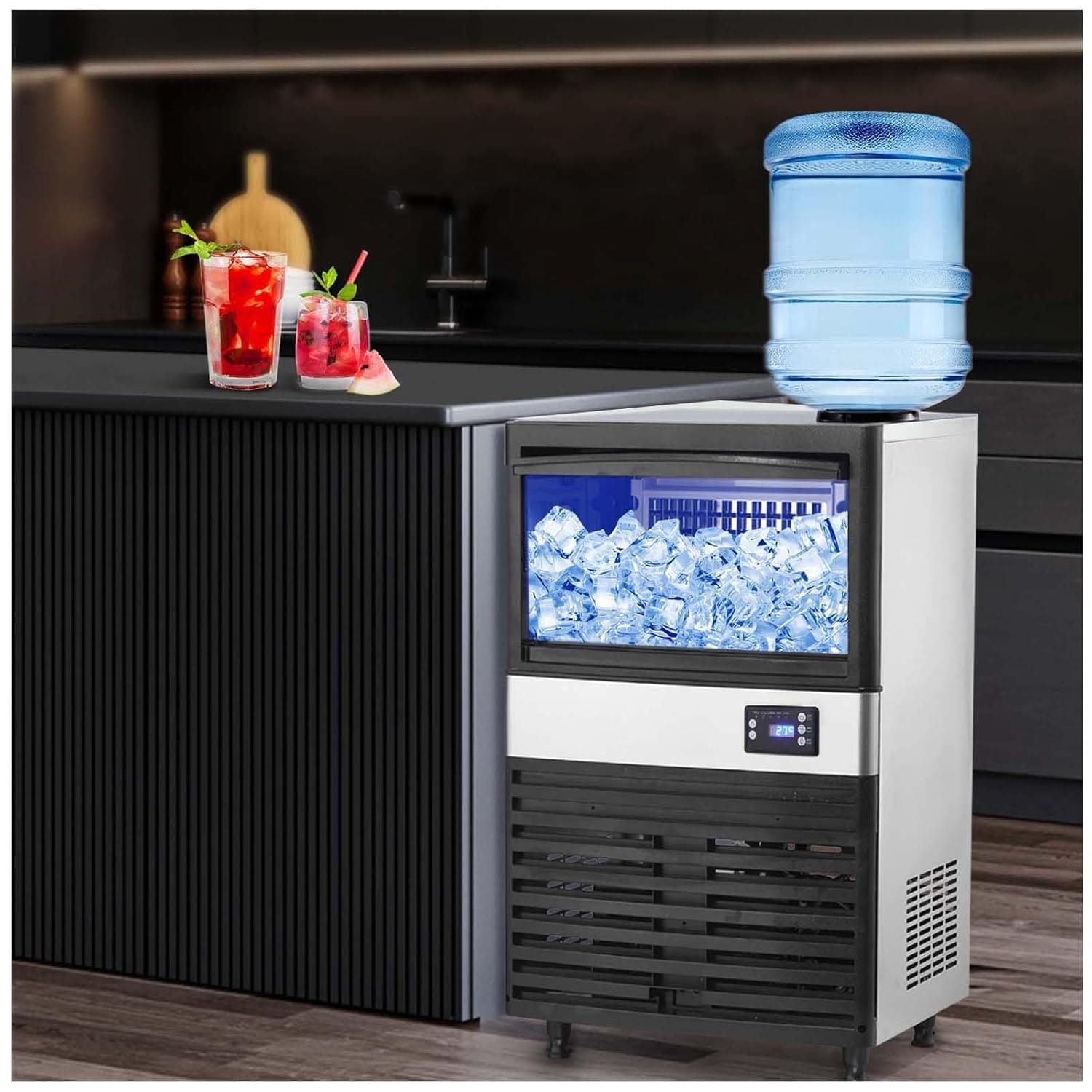 Stainless Steel Undercounter Refrigerator, Worktop Commercial Fridge with Storage