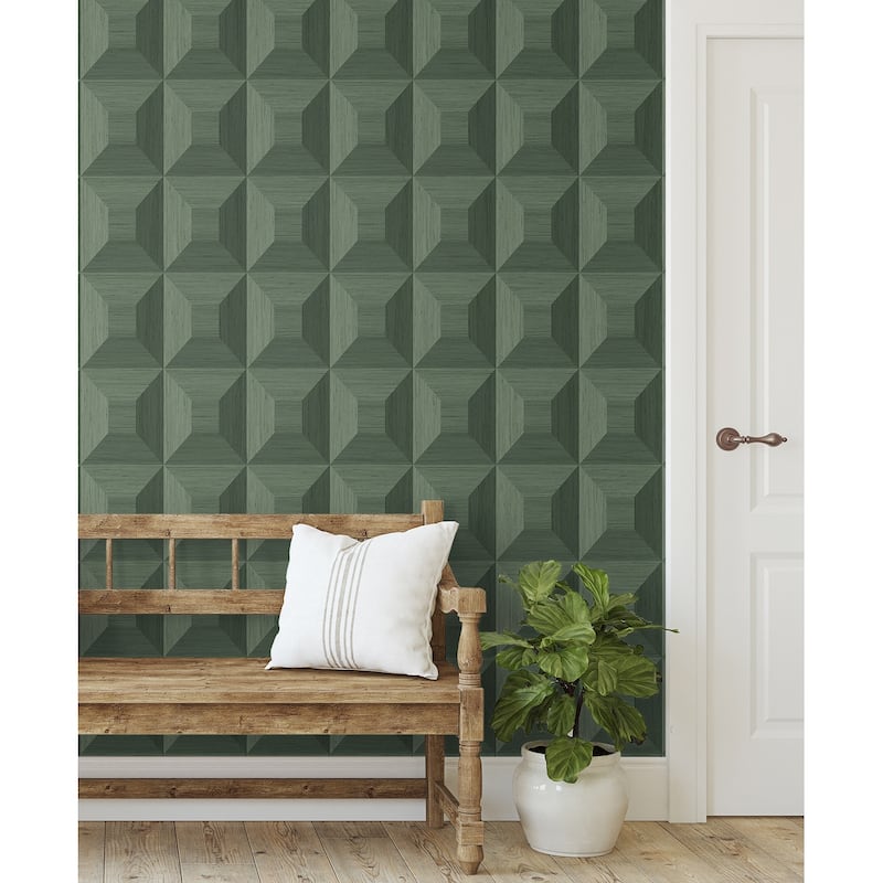 NextWall Quadrant Geo Peel and Stick Wallpaper