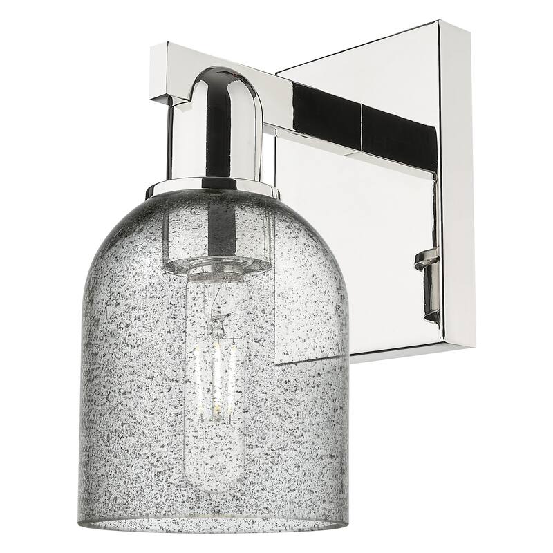 Innovations Lighting 716-1W-11-5 Caledonia Sconce Caledonia 11" Tall - Polished Nickel / Charcoal