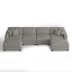 preview thumbnail 35 of 131, Oversized Chenille Modular Sectional Sofa Conversation Set with 2 Ottomans