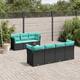 Option Black - 4x corner + Table + 3x middle