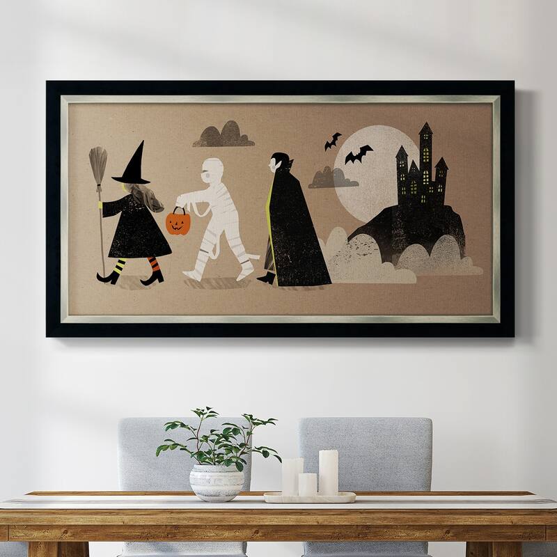 Graphic Halloween Collection D Premium Framed Canvas- Ready to Hang