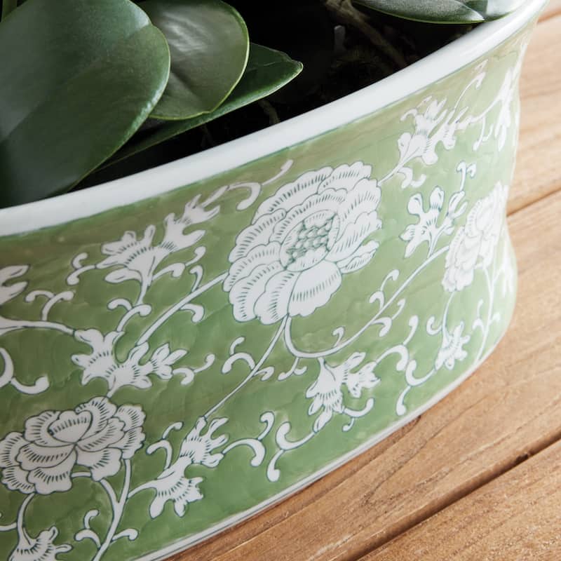 Imperial Chinoiserie Lotus Planter