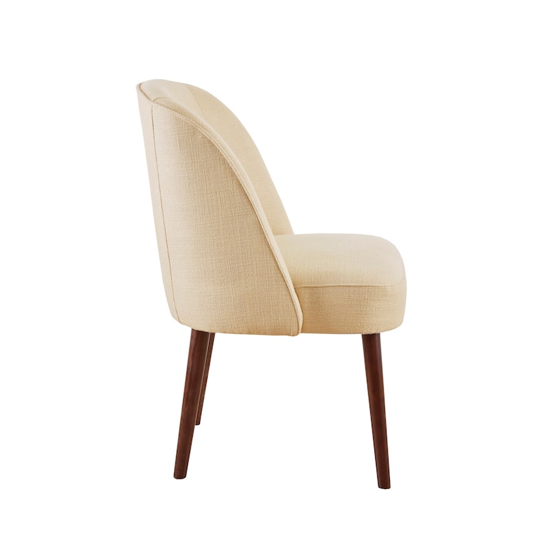 Madison Park Larkin Natural Rounded Back Dining Chair - 22.25"w x 24.5"d x 34.6"h