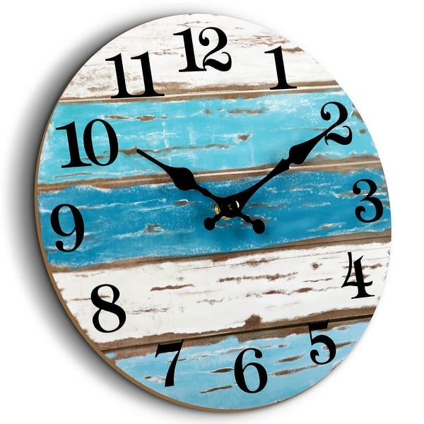 Large Tropical Beach House Clock Large Tropical Beach House Clock