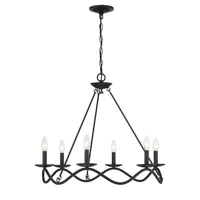 6-Light Chandelier By Trade Winds